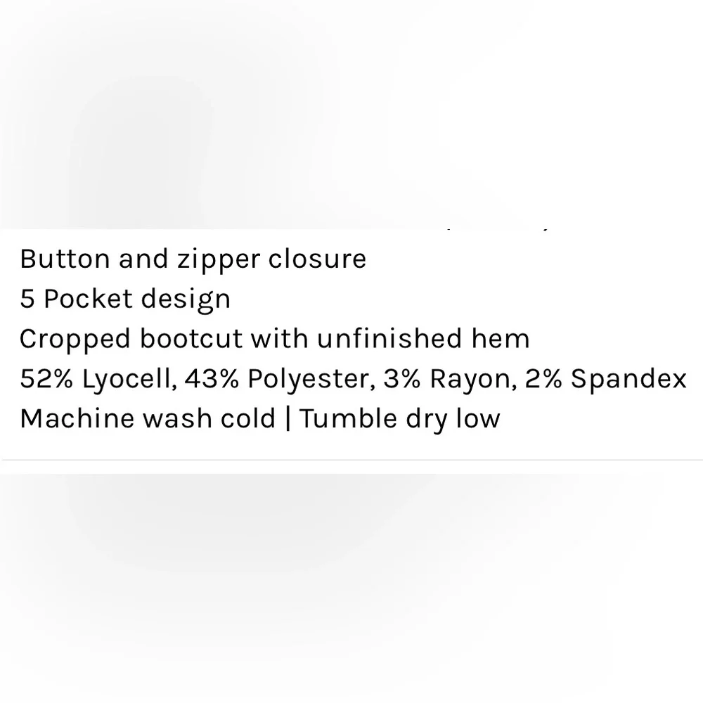 HIDDEN JEANS RYAN BLACK COATED CROPPED BOOTCUT JEANS WITH SIDE SLITS SIZE 25 - Picture 14 of 14